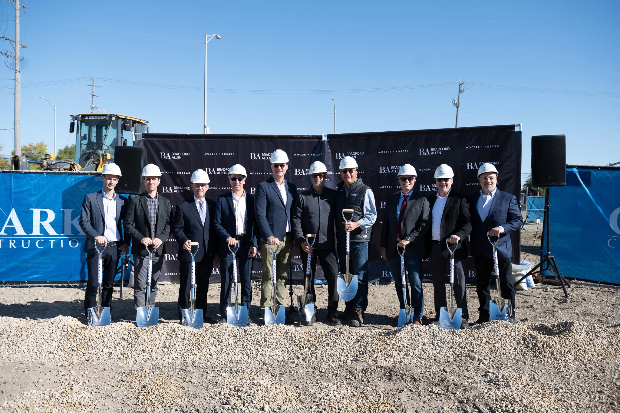From left - Group photo of Paul Baulier, Mike Moceri, Tom Hayes, Charles Witherington-Perkins, Thomas Roszak, Jeffrey Bernstein, Laurence Elbaum, Brian Carley, Chuck Hoag, and Sam Haddad.