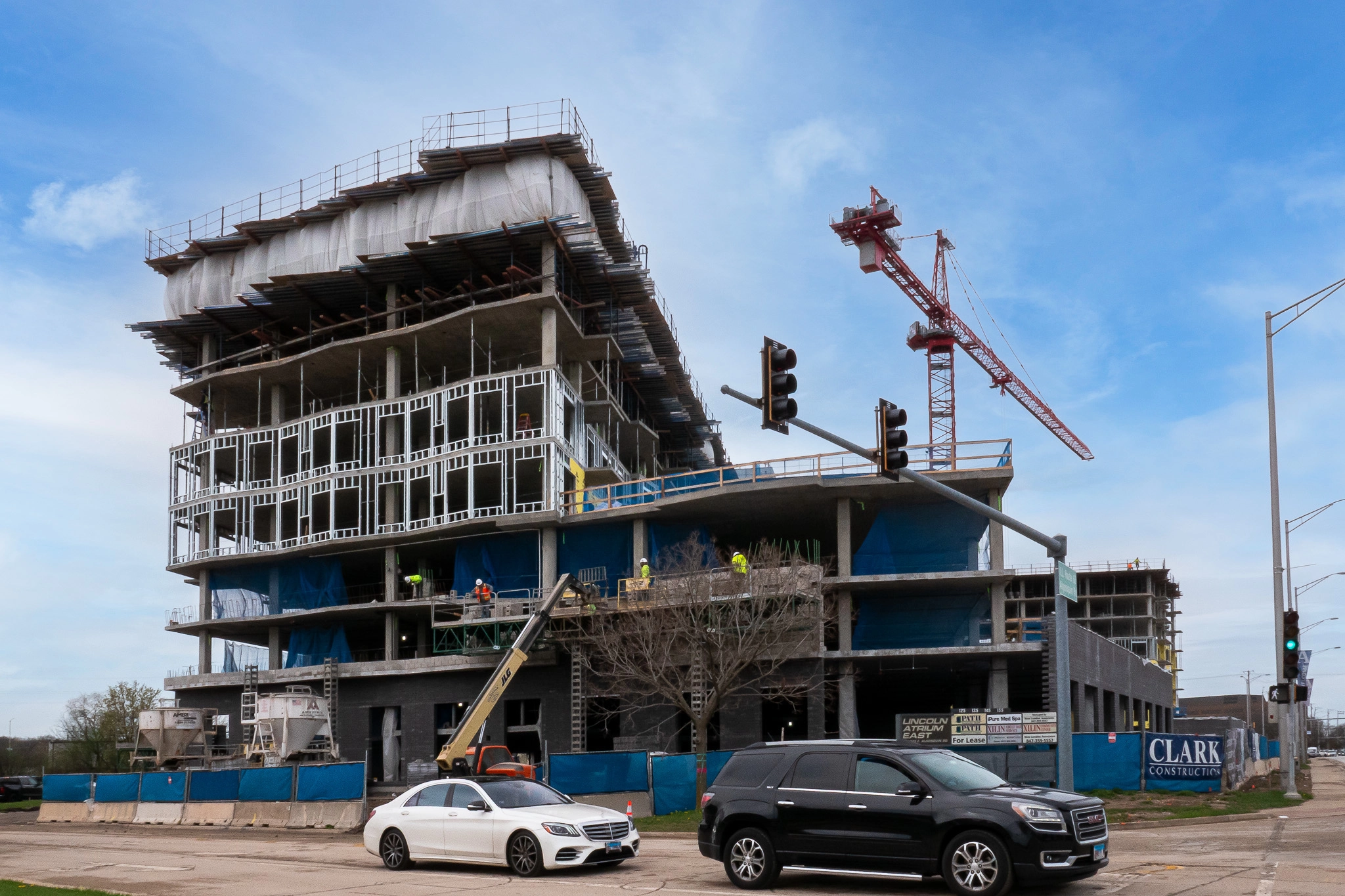 Northeast corner of Arbor House development in Arlington Heights.